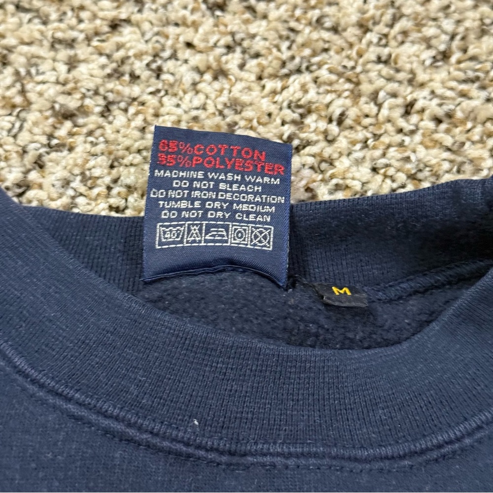 Vintage Oxford University Crewneck Sweatshirt Navy Embroidered Campus Store Sz M - Picture 4 of 7